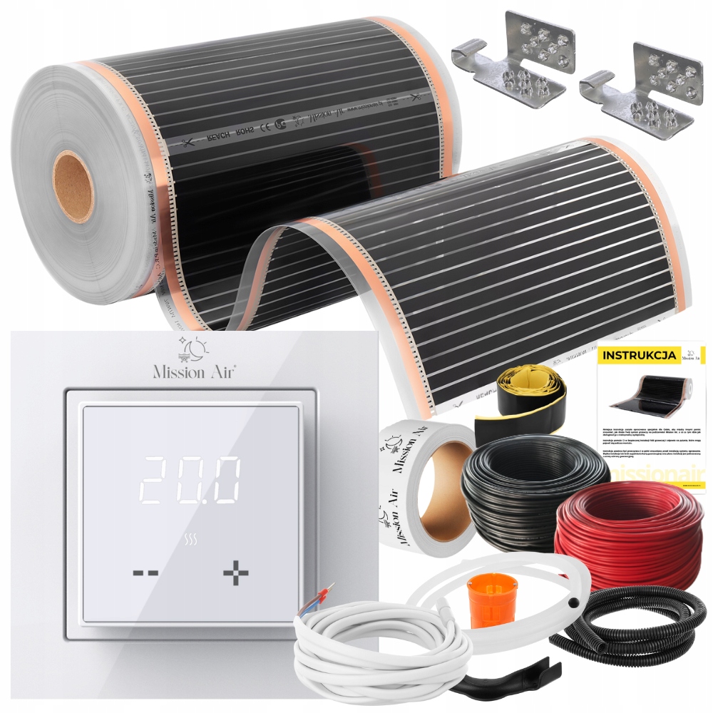 SET Fóliová vykurovacia rohož INFRARED 160W/m² 6m²